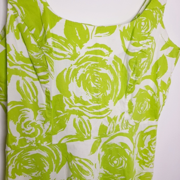 Sweet Sleeveless Lime Green dress size 10 - Picture 4 of 4